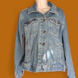 XL 16-18 Time And Tru Women's Denim Jean Jacket